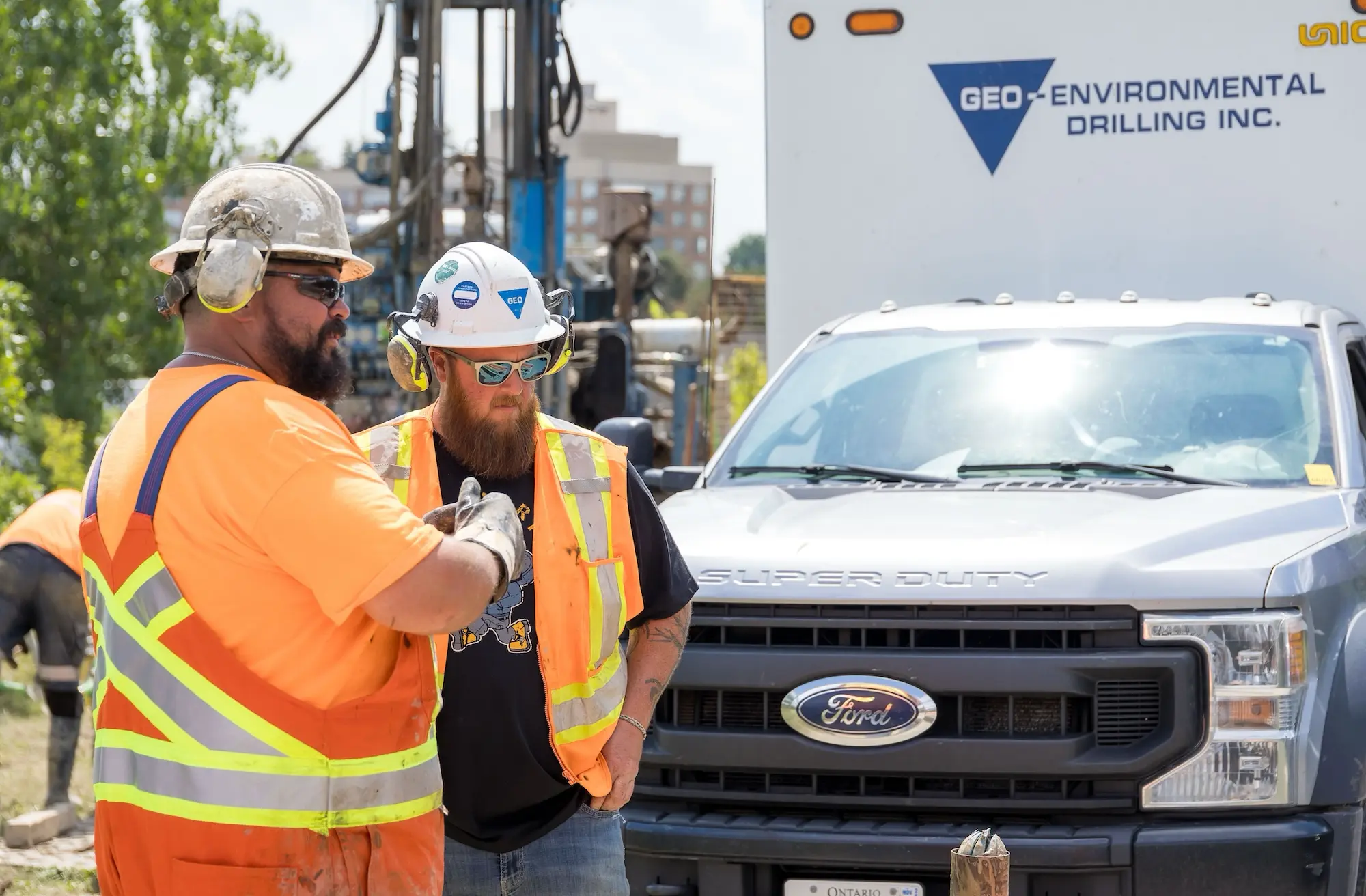GEO crew at work on site
