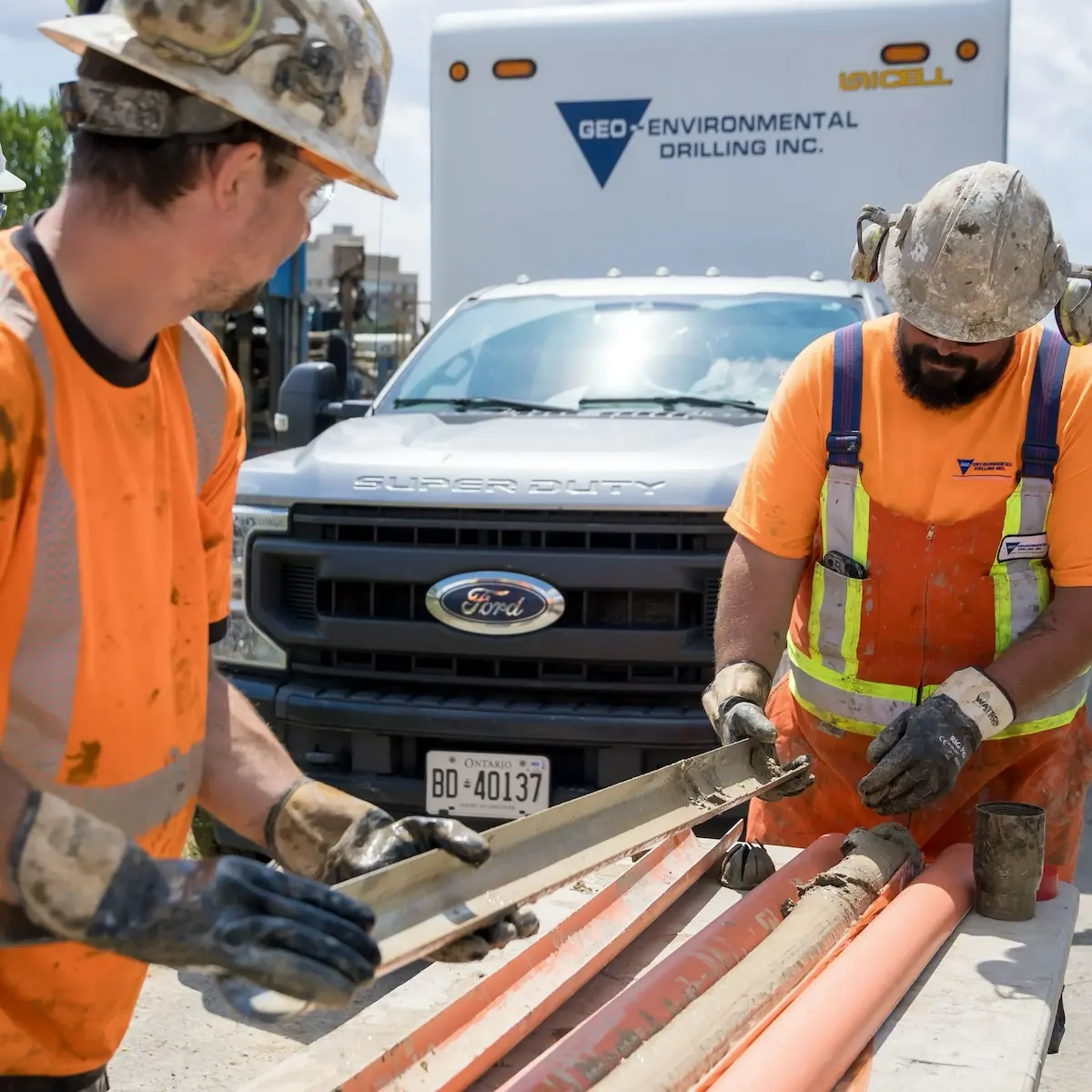 GEO geotechnical drilling setup used for bedrock coring